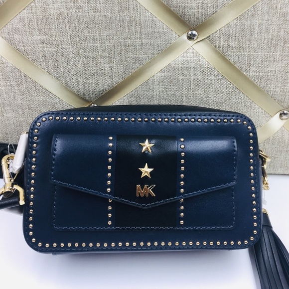 Michael Kors Handbags - 🆕️Michael Kors Blue & Black Crossbody Camera Bag